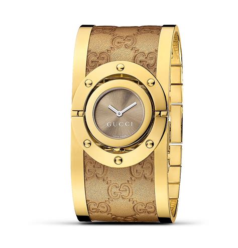 gucci twirl brown leather watch bloomingdales|Gucci twirl watch battery replacement.